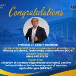 UM RESEARCHER SECURES RM14.9 MILLION MOSTI GRANT FOR DENGUE VACCINE INNOVATION